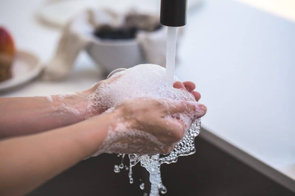 One of the simplest Coronavirus tips to help stop the pandemic is to wash your hands thoroughly and regularly, like when arriving at a new destination, after handling packaging and when returning home.  